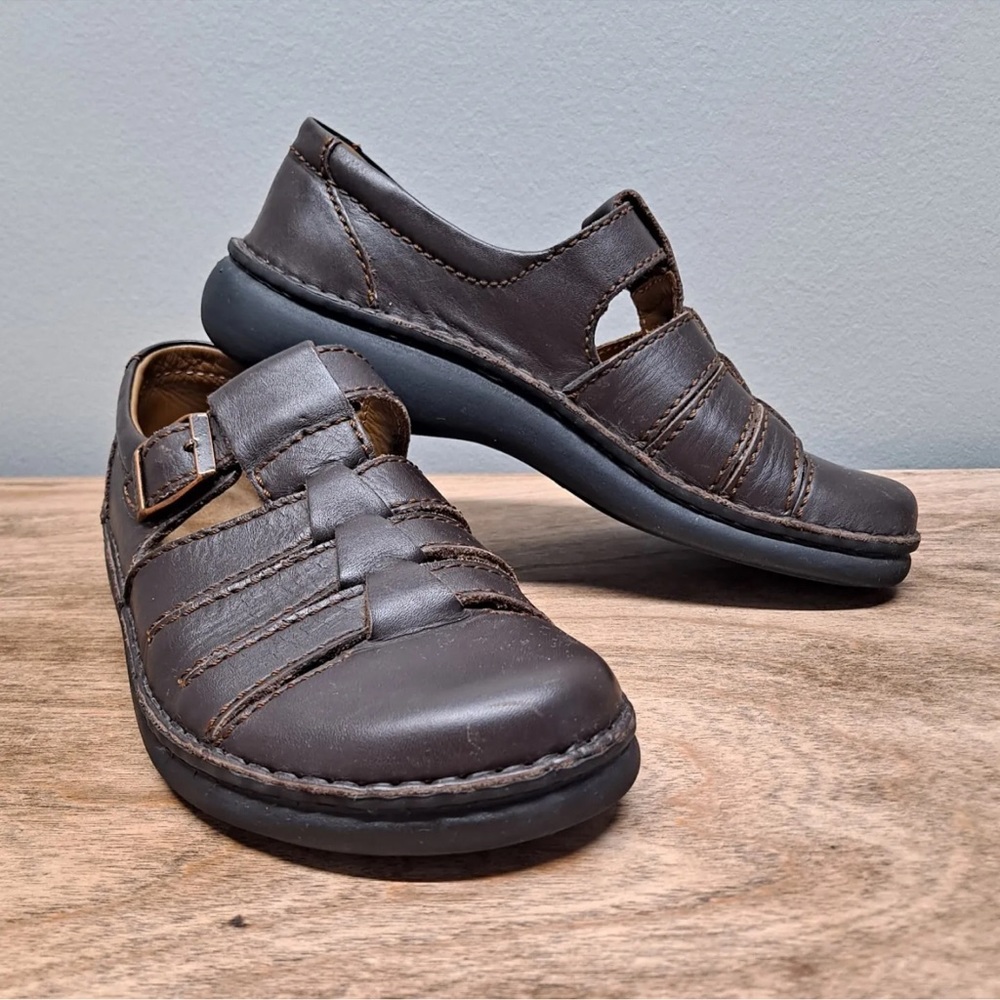 Footprints By Birkenstock Madeira EU 39 Brown Leather Fisherman Sandals.